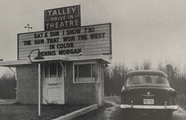Talley Drive-In Theatre, 1958